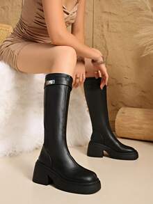 2025 New Summer/Early Autumn/Autumn/Spring Women's Boots, Mid-Calf/Knee-High Rider Boots, Wide Leg Opening,Party