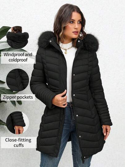 Chaqueta sólida y simple para mujer para uso diario y viajes en otoño e invierno