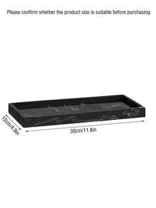 3M 1 Miếng Đen Hoa văn đá cẩm thạch Silicone Lưu trữ phòng tắm Cái mâm Đối với , Phòng vệ sinh Xe tăng Và Bản trang điểm - Nhiều màu - Xem 9