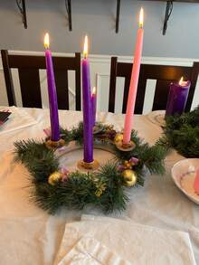 8pcs/2 Boxes Or 4pcs/1 Box Pink & Purple & Red Cone Candles - 10 Inch & 24pcs White Candle Wax Pellets Fixed Candles Non-Drip, Smokeless, Odorless - 8 Hour Burn Time - Tall Candle Holders - Suitable For Receptions, Churches, Advent, Christmas, Halloween And Other Holidays, Ideal For Weddings, Dinners, Home Decor, Birthday Parties, Increase The Height Of Central Decorations, Enhance Formal Dinners And Create Ambient Lighting.