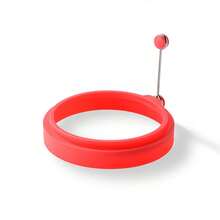 1 pieza/3 piezas/5 piezas Moldes redondos de silicona para huevos, moldes para panqueques, moldes para dar forma a huevos fritos, moldes de cocción resistentes al calor