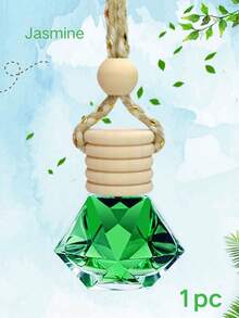 1 Stück Aromatherapie Öl, Hängender Anhänger Aromatherapie, Glasflasche mit Holzdeckel, Aromatherapie für Autos, Autohaken, geeignet für Schränke um die Luft frisch zu halten, Auto/Heim Dekoration, geeignet für alle Arten von Kleidung, Toiletten, Schlafzimmer, Kleiderschränke, Wohnzimmer