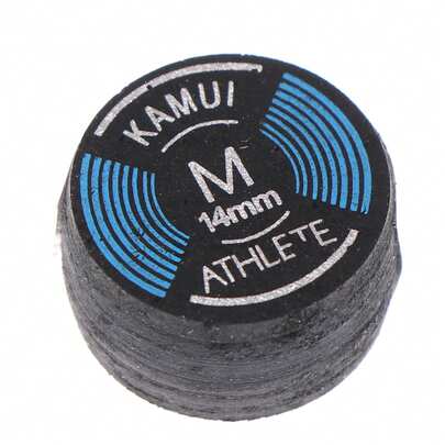 1 件 14 毫米 S/M/H 球杆头，高品质台球皮革球杆头，9 球球杆头，斯诺克球杆头，硬杆头和软杆头