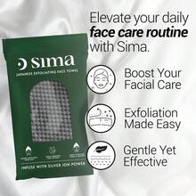HS Exfoliating Washcloth Face Body Scrub Towel Japanese Exfoliating Towel With Hexagon Fibers Body Scrubber With 2 Sides For Scrubbing Washing Black 27cm X 35cm - 如圖 - 查看 2