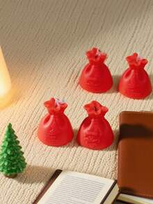 1 pieza Vela perfumada de regalo de Navidad de 147g, hecha de cera vegetal, con poco humo y ruido, dura aproximadamente 12 horas, adecuada para la sala de estar, la mesa del comedor, la decoración del estudio, un diseño lindo que mejora la vida diaria.