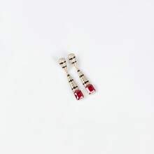 Set de 3 piezas de joyería de moda para mujer, con opciones de multicolor, zirconia de colores incrustados, artesanía de esmalte, pendientes, collar, set de joyería, adecuado para uso en vacaciones/fiestas | bodas/banquetes, set de joyería de moda para mujer/regalo - Conjunto de joyas - Ver 10