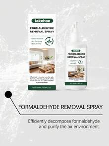 jakehoe 1 Bottle 100ml Formaldehyde Removal Spray, Air Freshener, Deodorizer, Home Care Formaldehyde Purifier, Air Freshening Deodorizer, Highly Effective, Suitable For Home And Office, Versatile Application