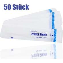 Pack Of 50 Intraoral Camera Protective Cases Covers Sleeves Disposable Single Use - Blue - View 1