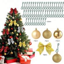 6pcs/24pcs/80Pcs 3cm Gold Flash Bowknot Christmas Ball For Christmas Tree Ornaments For Halloween New Year Christmas Pendant Ball Ornament