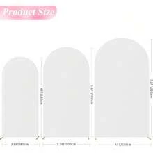 1-3 Juegos, Cubierta de arco blanco, Cubierta de arco de boda de doble cara de spandex, Kit de cubierta de fondo de arco de boda para boda, fiesta de cumpleaños, banquete, ceremonia y decoración de regalos