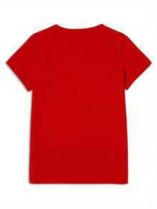 1 Pcsit Is What It Is Men's Red Graphic T-Shirt-Casual Short Sleeve Round Neck, Eye-Catching Declaration Printing, Four Seasons Comfortable Machine Wash Style, Simple Fit Top 180G 100% Cotton - (紅色) - 查看 2