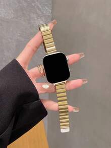 1 pulseira magnética de metal para relógio, masculina e feminina, compatível com Huawei Watch Smart Strap Fit 1/Fit 2/Fit 3/Fit 4/Pro Watch Band