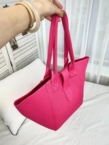 Tunpurle Damen Umhängetasche mit großer Kapazität, Pendler-Shopper, Damen Tragetasche in Teigtaschenform