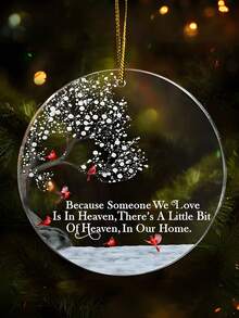 Ornement photo commémoratif personnalisé, ornement photo acrylique personnalisé, perte d'un être cher, maman papa, cadeaux de souvenir, cadeau de Noël, cadeau de souvenir, Je suis toujours avec toi - Il y a 8 types de texte à choisir