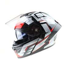 AINHFAAD Breathable Motorcycle Helmet Flip Up With Dual Visor Inner Blue Lens Anti Glare All Season Warm  Unisex Riding Helmet, 202 - Chasing the Wind, Bright Red - View 9