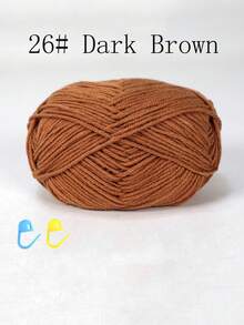 1/3包 50克 4股钩针线，带记号扣的钩针线，初学者钩针套装，多包装编织线，优质腈纶线，柔软钩针线，DIY工艺品，围巾（配饰颜色随机）