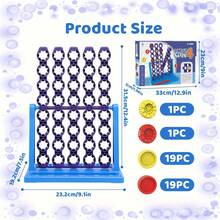 4 Win Board Game, 4 Wins In A Row Game, Spin 4 Wins, 2 Player 4 Wins Strategy Game With Spin Function, Educational Toy Gift, Board Game - Multicolor - View 12