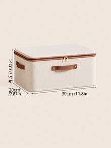 1pc Large Capacity Foldable Storage Bag, Suitable For Bedding, Clothes, Luggage, Seasonal Storage And Organization, Decoration For Autumn, Christmas, Bedroom, Closet, Foldable Linen Storage Basket - Multicolor - View 13