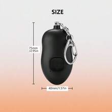 2入裝 130dB 個人警報器 SOS 恐慌按鈕 可充電 個人安全警報器 LED 燈 女性與長輩適用 鑰匙圈警報器 - 2只裝 - 查看 9