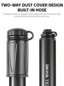 WEST BIKING 100PSI High-Pressure Mini Pump - Portable Bicycle And Basketball Air Pump With Flexible Hose | Emergency Pump