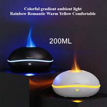 Betreasure 200ML Colorful Aroma Diffuser - Volcanic Crack Design, Ultrasonic Cool Mist Humidifier With Smart Chip, Suitable For All Indoor Spaces And Plant Humidifying Needs, Multi-Level Settings And Gradient Lighting, Auto Shut-Off Protection, Essential Home Humidifier
