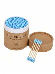 200 Pieces Colorful Bamboo Cleaning Swabs (In Kraft Paper Packaging), Cleaning Buds, Material, Suitable For Ear Cleaning And Makeup - Multicolor - View 11