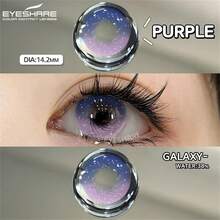 EYESHARE 1 Pair Colored Contact Lenses For Eyes, Fashion Pink Lenses, Purple Contact Lenses, Yearly Use, 14.2mm- No Prescription - 年拋 - 查看 7