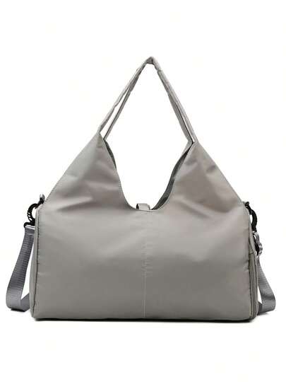 حقيبة رياضية للرجال والنساء للرياضة والجيم مع حجرة للأحذية وجيوب للتخزين الجاف والرطب مع حامل قابل للتعديل للسجادة اليوغا، حقيبة سفر وحمل رياضية للكتف