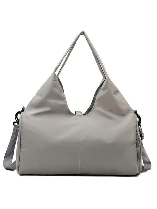 1 peça de bolsa esportiva para ioga e academia para mulheres e homens com compartimento para sapatos e bolsos para armazenamento de itens secos e molhados com suporte ajustável para tapete de ioga, bolsa de viagem para bagagem, bolsa de ombro esportiva para treino