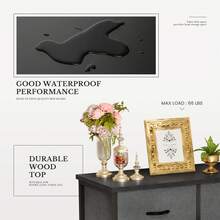 OLIXIS 6 Drawers Storage Organizers Units, Closet Organizers And Storage For Clothes, Fabric Storage Drawer TV Stand For Living Room, Chest Of Dresser In 38.2"D X 13.8"W X 30"H, Grey - 灰色 - 查看 6