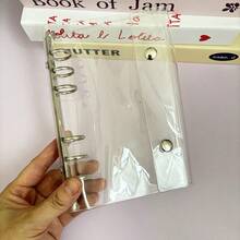 A8/A6/A7/M5 双扣活页夹封面、透明活页夹、DIY 替换套笔记本、收集书籍整理器 - 彩色 - 查看 11