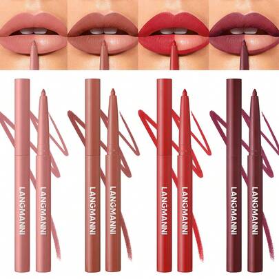 1pc Matte Velvet Lip Liner Pencil, Long-Lasting, Smudge-Proof, Defines Lip Shape