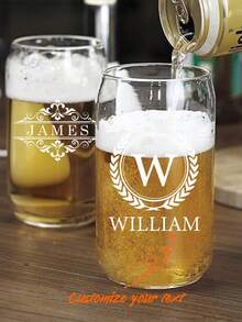 Vasos de cerveza personalizados de 16 onzas, vasos de cerveza personalizados, artículos esenciales para el bar en casa, regalos para fiestas de boda, regalos para padrinos de boda, utensilios de bar para despedida de soltero