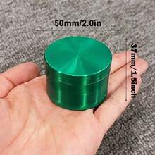 2inch Metal Black Herb Grinder Zinc Alloy Crusher 4 Layers Mortar Metal Mill Manual Pestle Tobacco Grass Grinder Cigarette Cigar Tools Smoking Accessories Gift - 2.0inch - View 9