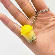Cute Mini Bubble Tea Keychains, Creative Simulated Beverage Pendants, Unique Bag Decorations And Small Gifts
