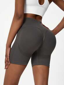 Grey Butt Lifting Shorts ,Summer Pants For Women,Shapewear Tummy Control Shorts , Yoga Leggings (3-Inch Inseam)
