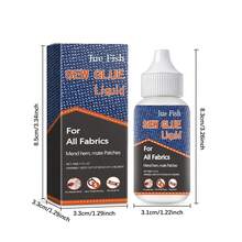 织物胶、服装修补胶、可水洗和熨烫粘合胶 - 藍色 - 查看 2