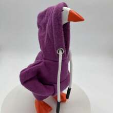 1pc 7" Desktop Goose Set, New Year Gift, Funny Porch Goose, Mini Desktop Goose Hoodie, Magnetic Goose Statue Keychain, Mini Porch Goose Clothing Rack, Home Decor, Valentine's Day Gift - Multicolor - View 3