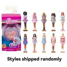 Mattel Barbie Mini Barbie Land Fashionistas Dockor, 3,8 cm Mini Dockor i sminkkompakt, Överraskningsavslöjande (Stilar kan variera), JFY13 - Multifärgad - Visa 6