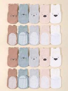 10/5 Pairs Cute Cartoon Pattern Baby Socks, Soft And Comfortable Crew Socks, Unisex Boys Girls Toddler Infant Socks, Breathable Non-Slip Grip Socks, 0-36 Months For All Seasons Fall Winter Indoor Outdoor, Baby Socks, Newborn Socks, Toddler Socks, Infant Socks, Christmas Gift New Year Gift Newborn Baby Shower Gift,Random - Multicolor - View 1