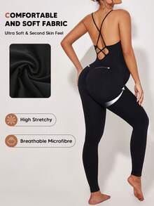 孕妇高弹力腹部扩张无袖连体衣