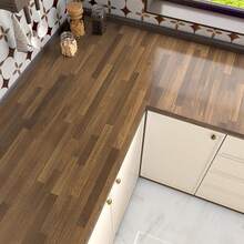 ucdfi 1 Roll Vinyl Flooring Thickened Wood Grain PVC Self-Adhesive Stickers Waterproof Floor Wall Decals For Indoor Home Decor Wall Paper Wallpaper Peel And Stick Waterproof And Wear-Resistant Stickers Wall Stickers Wall Decor Room Decor - Mocha Brown - View 9