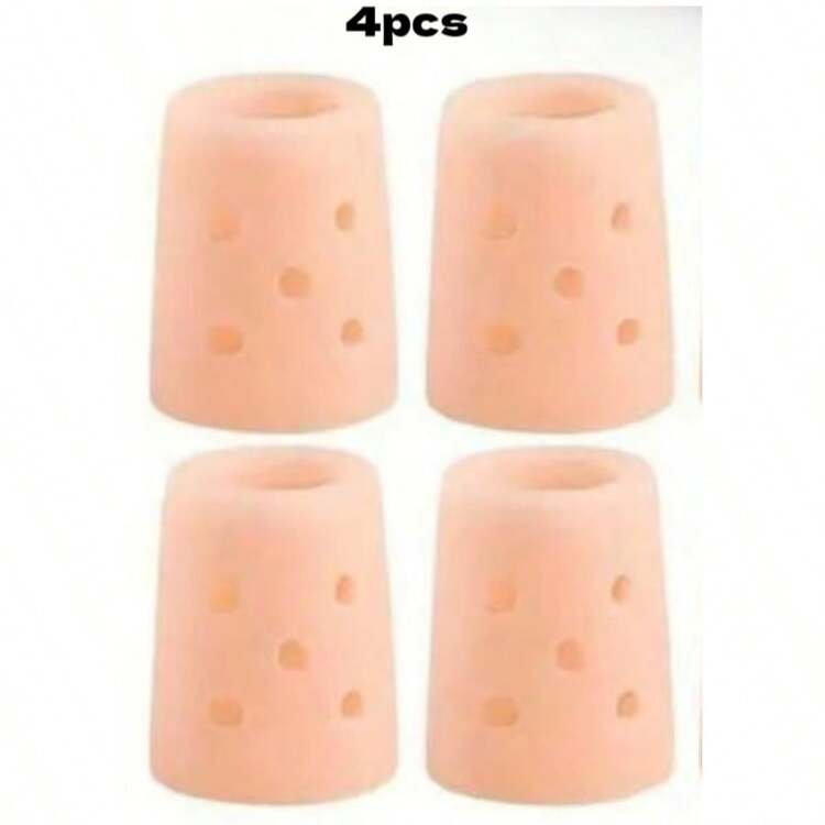 2/4/6/10/20pcs Breathable Perforated Toe Sleeves, Silicone Toe Caps, New Material, Anti-Callus (For Small Toes), Silicone Toe Sleeves (For Overlapping Big Toes), Protective Covers, Toe Separator, Gift For Parents, Protective Covers, Suitable For Running, Hiking, Skating, Dancing - Soft & Elastic, Hand Washable, Toe Sleeve Design Foot Care - Multicolor - View 16