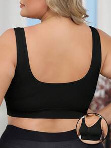 Plus Size Curve Woman Activewear Yoga Clothes Seamless Gym Sports High Support Moisture Wicking Workouts Breathable Outdoor Plus Size Curve