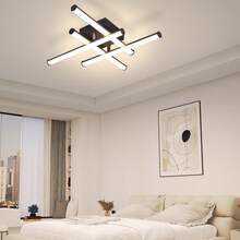 Glitzerlife Ceiling Lamp LED Ceiling Light Hallway Lamp - 24W Black Bedroom Lamp 3000K Warm White Ceiling Lamps Inside Modern Design Kitchen Lamp For Kitchen Bedroom Staircase Living Room Office - 4. Ngọn lửa - Xem 7