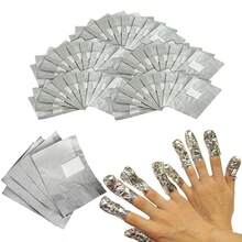 100 Pieces Aluminum Foil Nail Polish Remover Pads, Absorbent Cloth Blocks, 2x3 Size, Suitable For Home Manicure And Salon Use, Removes Gel Polish, Nail Polish And Acrylic Nails, Nail Art Supplies, Nail Art Tools,, Nail Art Tools Press On Nails, Manicure Pedicure Tools - Nhiều màu - Xem 5