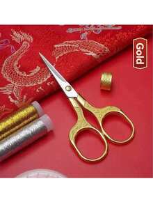 1pc Crafting Scissors - With Protective Cover, Tailoring Shears Suitable For Embroidery And Delicate Paper Cutting, Ideal For Handicrafts, DIY And Daily Use - Great For School, Office And Travel - Multicolor - View 9