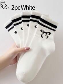 40 peças/30 peças/24 peças Meias Esportivas Confortáveis Unissex, Adequadas para Esportes e Treinamento, Meias Longas Femininas, Adequadas para Uso Casual e Empresarial, Antibacterianas, Macias, Nas Cores Preto e Branco, Resistentes a Odores, Absorventes de Umidade, Leves e Respiráveis, Adequadas para Outono e Inverno, Também Disponíveis em Embalagens de 20 peças/10 peças/8 peças/6 peças/4 peças/2 peças. Altamente Respiráveis.