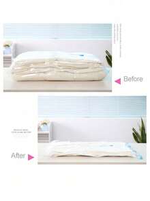 5 piezas Bolsas de almacenamiento al vacío, Bolsas de compresión extra gruesas a prueba de agua y aire para edredones, ropa, viajes, dormitorio, bolsas reutilizables ahorradoras de espacio, ideales para regalos de Navidad