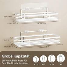 Estantes flotantes para pared - blanco - Ver 2